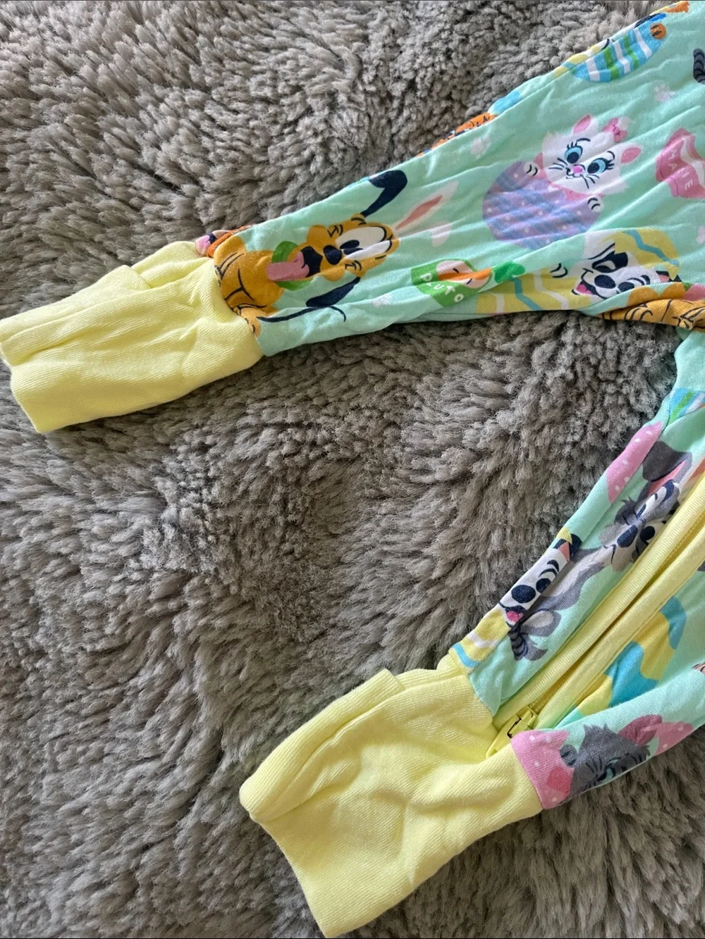 Little Sleepies Disney PETS Easter Baby One-Piece Pajamas NEWBORN